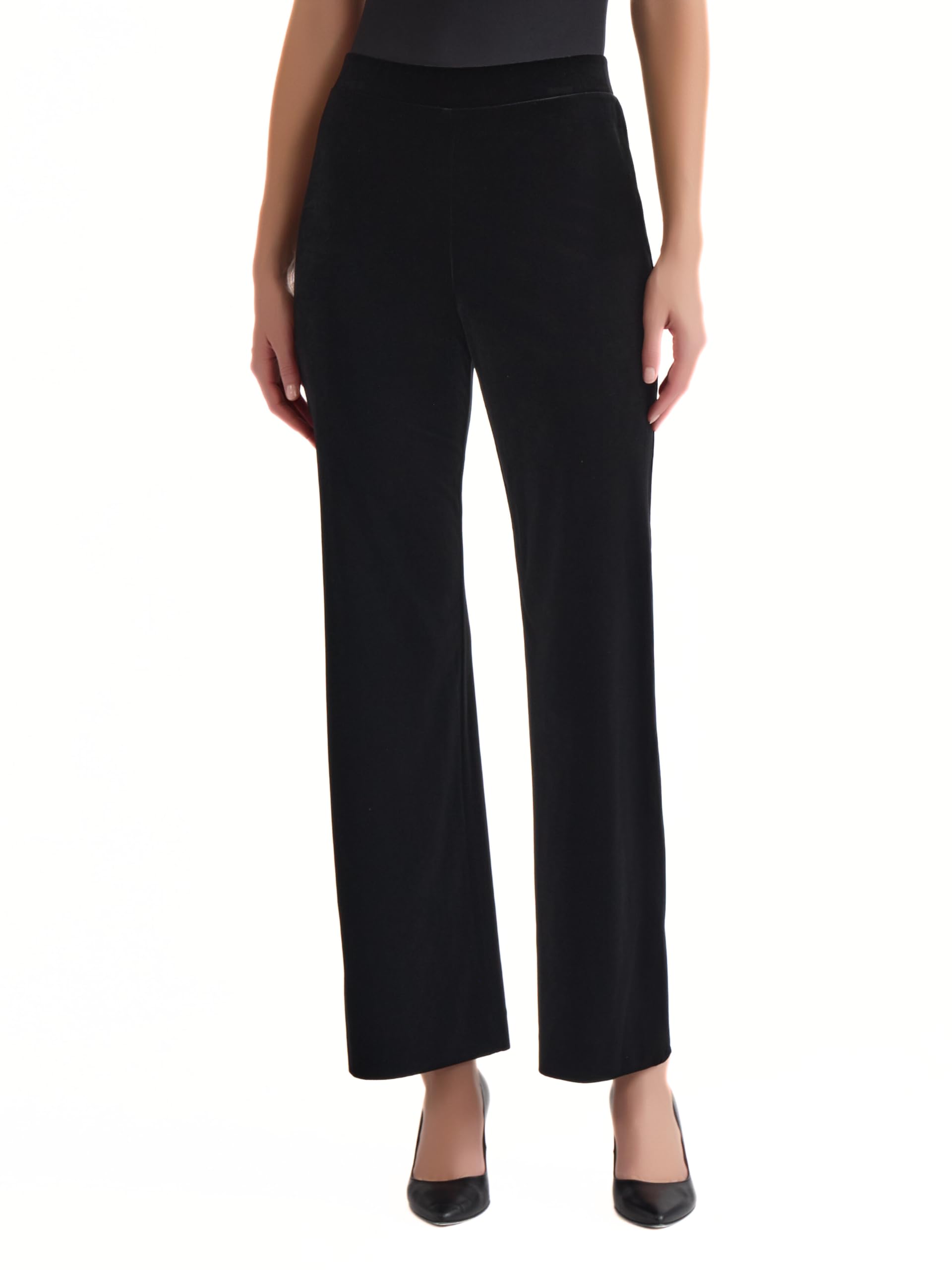 Kasper Womens Velvet Pull-on Pant
