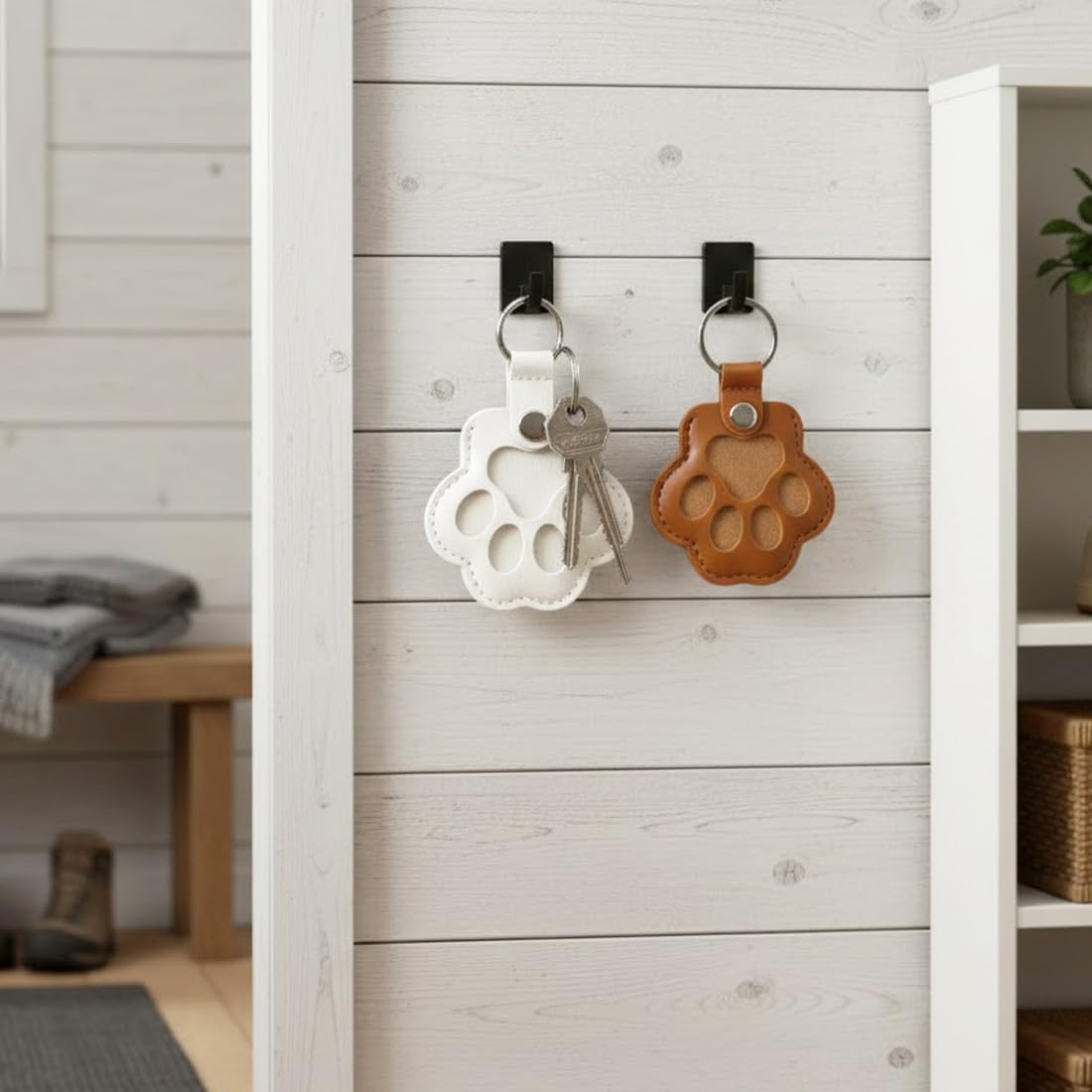 4 Portachiavi Hair, Pezzi Commemorativi in Pelo di Cane, Charms Borse, Contenitore Conservare, Dog-Shaped Keepsake per Pet Hair Storage, Regali Amanti degli Animali Domestici