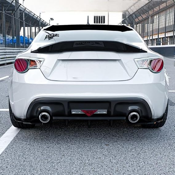 Car Rear Diffuser Lip for Toyota GT86 Subaru BRZ Scion FR-S 2013-2020, Rear Diffuser Splitter Spoiler Body Kits Air Dam Car Accessories,Piano Black