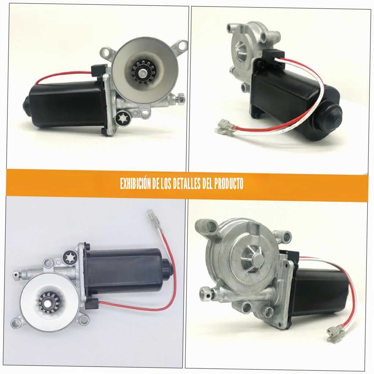 Cabilock Motor de Toldo Eléctrico para Autocaravana Conector Práctico, Material de Hierro y Plástico, Reemplazo Versátil para Instalación DIY en Toldos de Camping