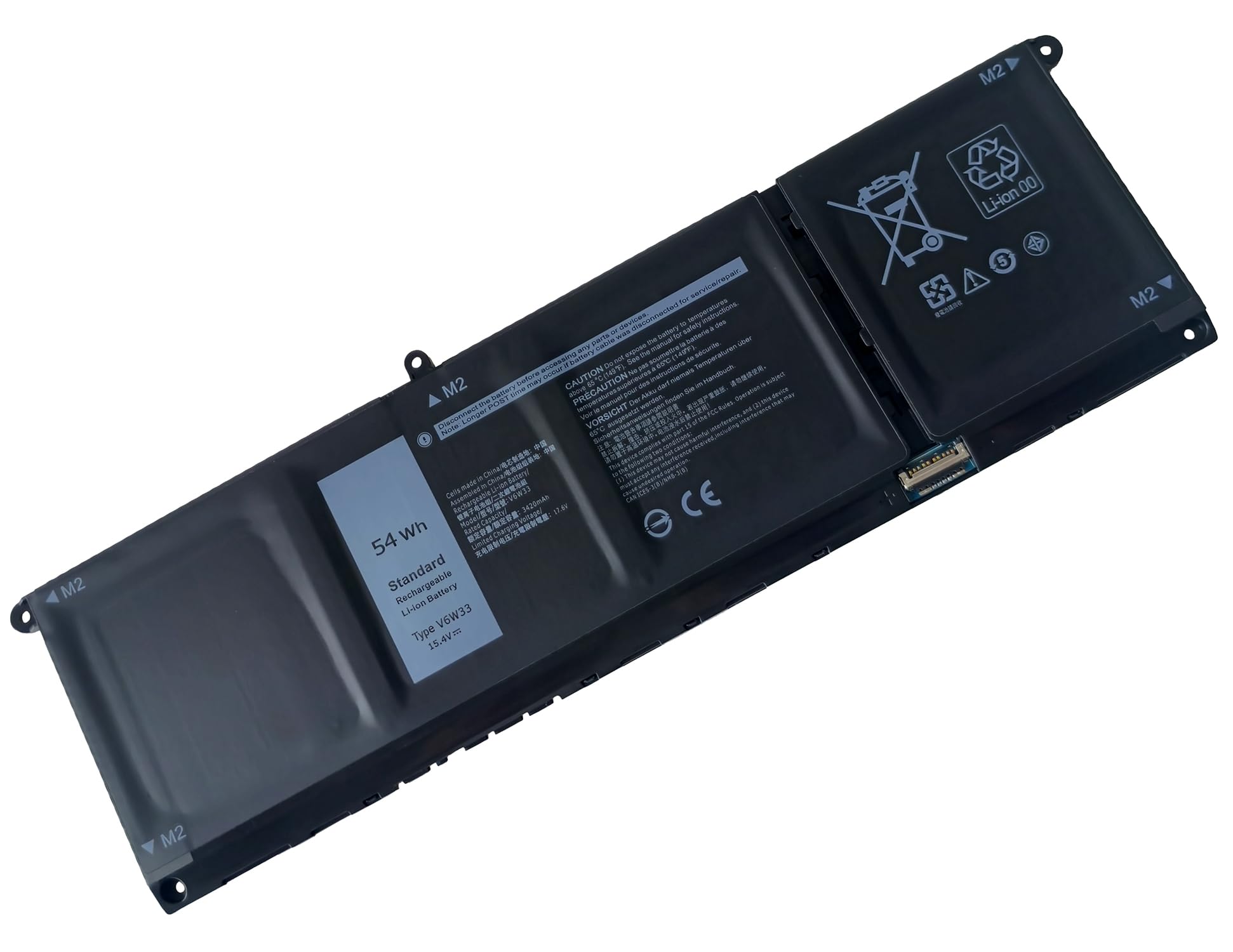 54Wh V6W33 Laptop Akku für Dell Latitude 3320 3420 3520 Inspiron 14 Plus 7420 3510 3511 3515 3520 3525 3535 5310 5410 5415 5418 5510 5515 5518 5410 7415 7420 7425 7430 7435 7620 2-in-1