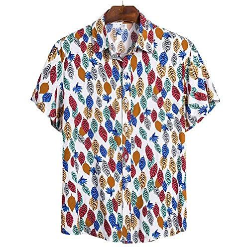 Chemise hawaïenne d'été pour hommes imprimé tropical et vêtements de plage