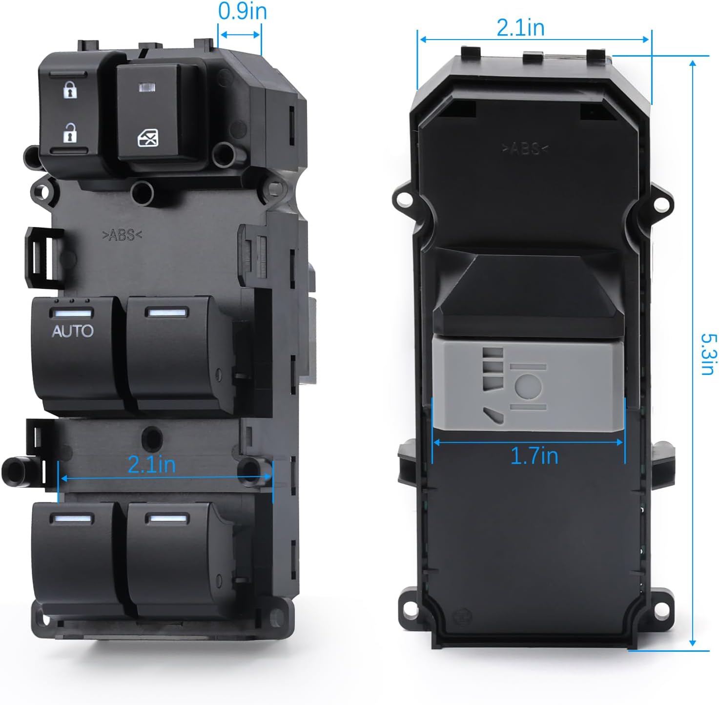 Power Master Window Switch | Front Left Driver Side | Compatible with 2008-2012 Honda Accord EX EXL 2.4L 3.5L | Replace OE 35750TA0A31 35750TA0A32 35750-TB0-H01 | 37 Pins Window Switch Button