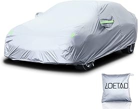 Telo Copriauto LOETAD Impermeabile Antipolvere Anti UV Anti Vento 470 x 180 x 150 cm Universale - Argento