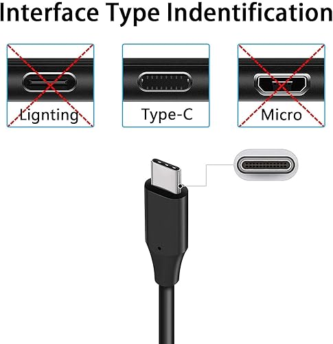 Miniatura 3 de PD - Cable de carga rápida de 6 pies de largo, compatible con Samsung Galaxy A73, A54, A53, A33, A23, A14, A13, A03s, cable de alimentación (tipo C