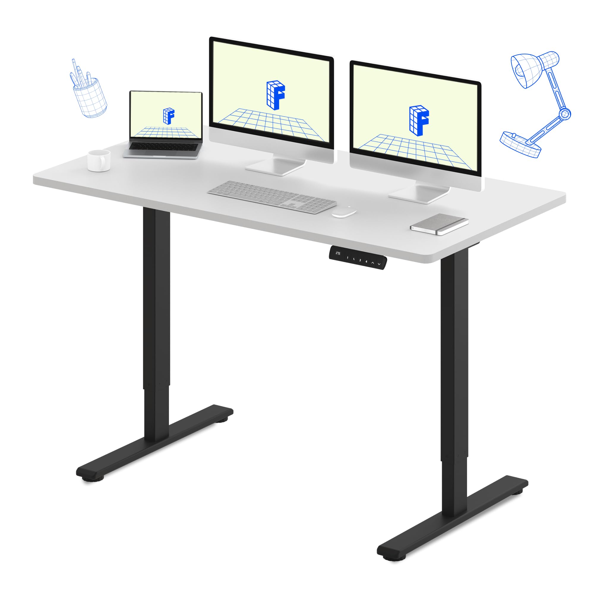 Amazon.com: FLEXISPOT E3 Dual Motor Electric Standing Desk 60x24