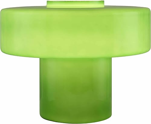 Miniatura 3 de BoutiqueRugs Lauenhagen - Lámpara de mesita de noche de cristal geométrico contemporáneo para mesita de noche de dormitorio, iluminación lateral