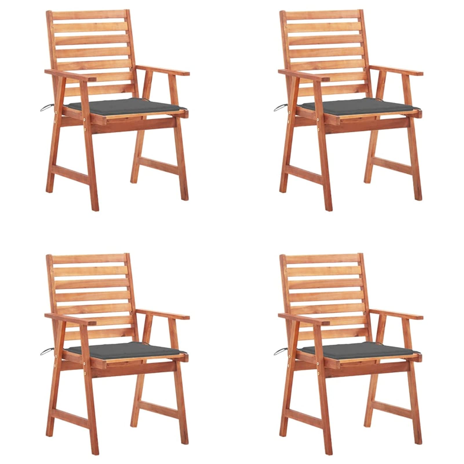 Chaises à dîner d'extérieur en acacia massif pour remplacer vos sièges de jardin inconfortables