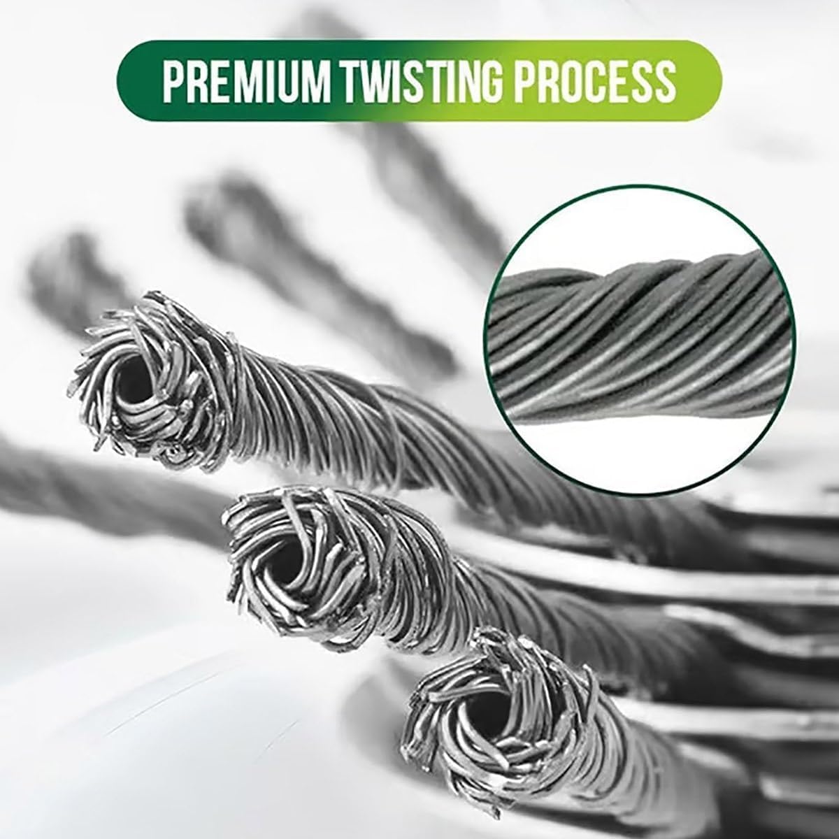 Universal Wire Weed Eater Head,Steel Wire Wheel Grass Trimmer,Steel Wire Weed Eater Head,Rotary Cutter Trimmer Head for String Trimmers, Gardening Lawnmower, Moss & Rust Removal (6 Knives) - Image 7