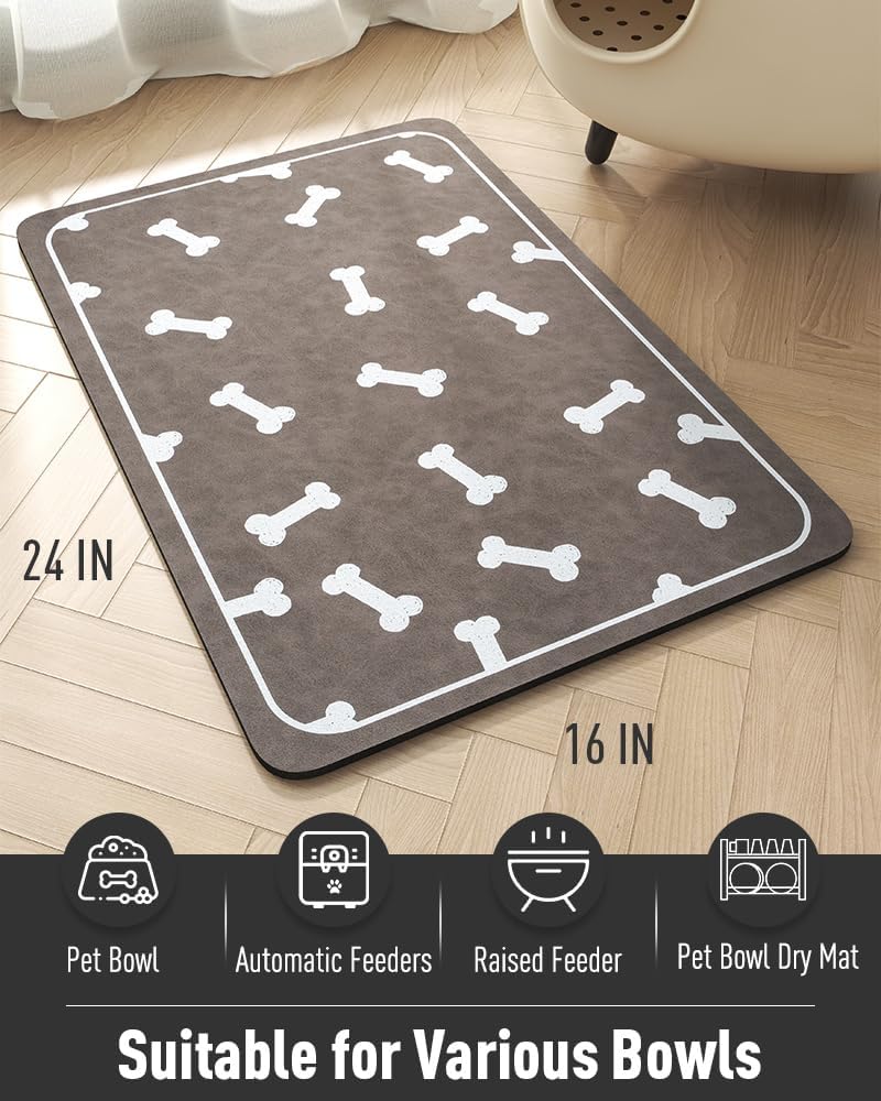 Absorbent Pet Food Mat