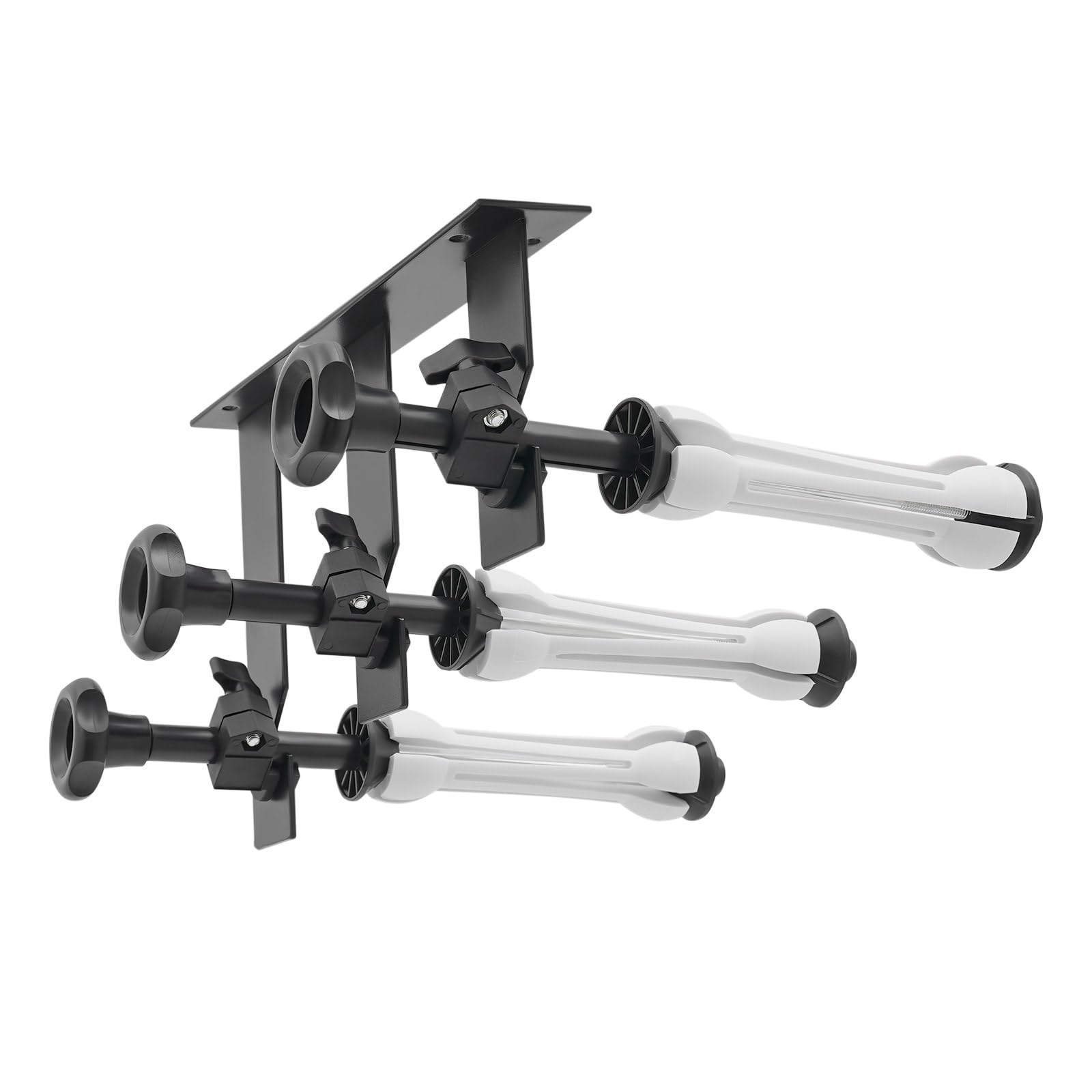 Fotografía 3 rollos soportes de pared,Dispositivo de soporte de fondo manual de 3 rollos,Dispositivo de elevación de fondo de pared con cadenas desmontables