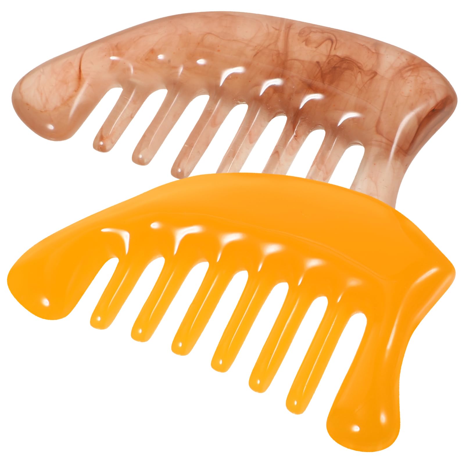 KOMBIUDA 2pcs Massage Comb Massage Brush Hair Massager Head Massagers Gua Sha Comb Massage Jade Combs Self Massage Tools Scalp Comb Face Massager Scalp Massager Comb Jade Hairbrush Beeswax