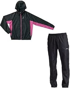 asics(アシックス) ランニングウインド上下セット Lサイズ [XX200N：XX250N] （90）ブラック