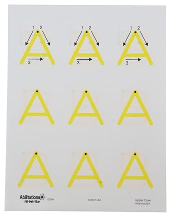 Abilitations - 27341 Integrations Hi Write Upper Case Alphabet Paper - 104 Page Pack