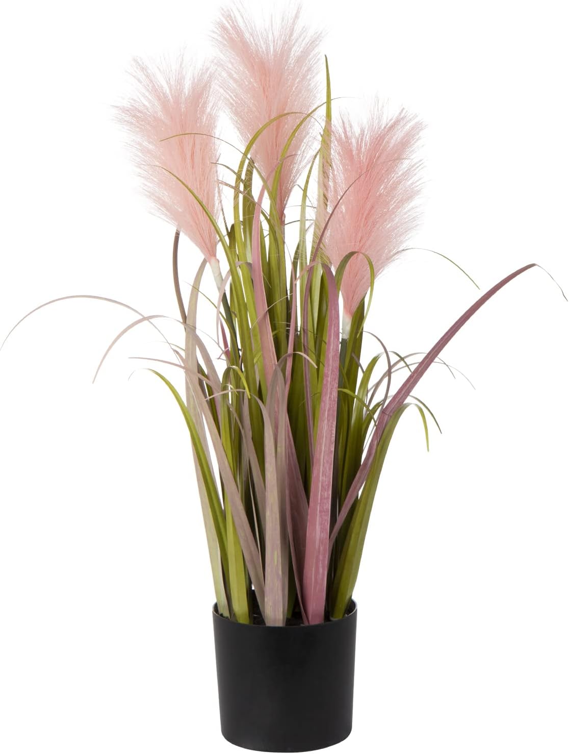 Hollyone 66CM Artificial Plant Pink Pampas Grass, Plastic Plants Grass Tall Fake Plant, Large Decorative Faux Plants for Indoor Outdoor Home, Living Room, Kitchen, Office Decoration