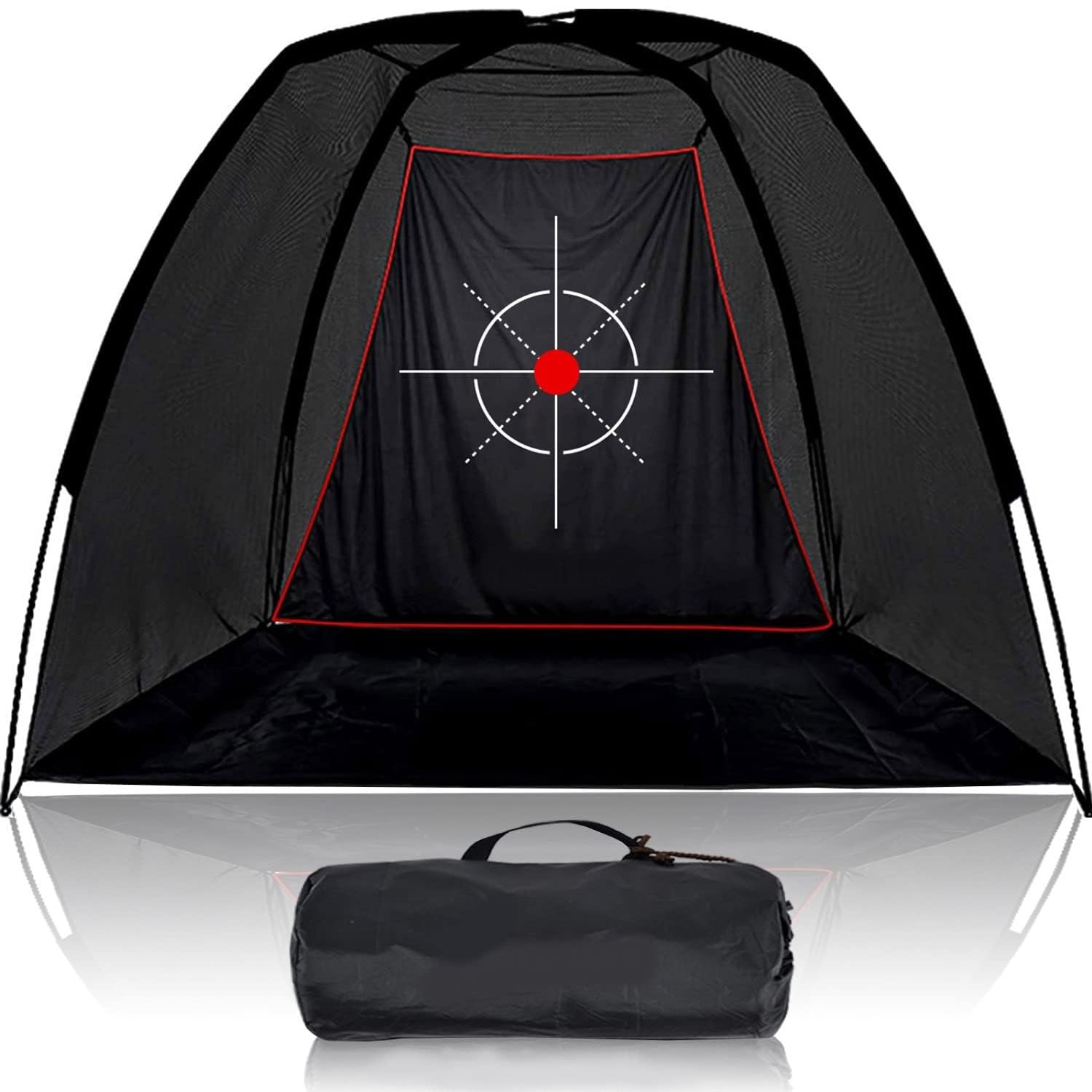 Filet d'entraînement de golf : 240 x 180 x 150 cm Bâche PE en acier inoxydable Pare-chocs Montage rapide pour adultes-enfants Jardin-Intérieur Driving