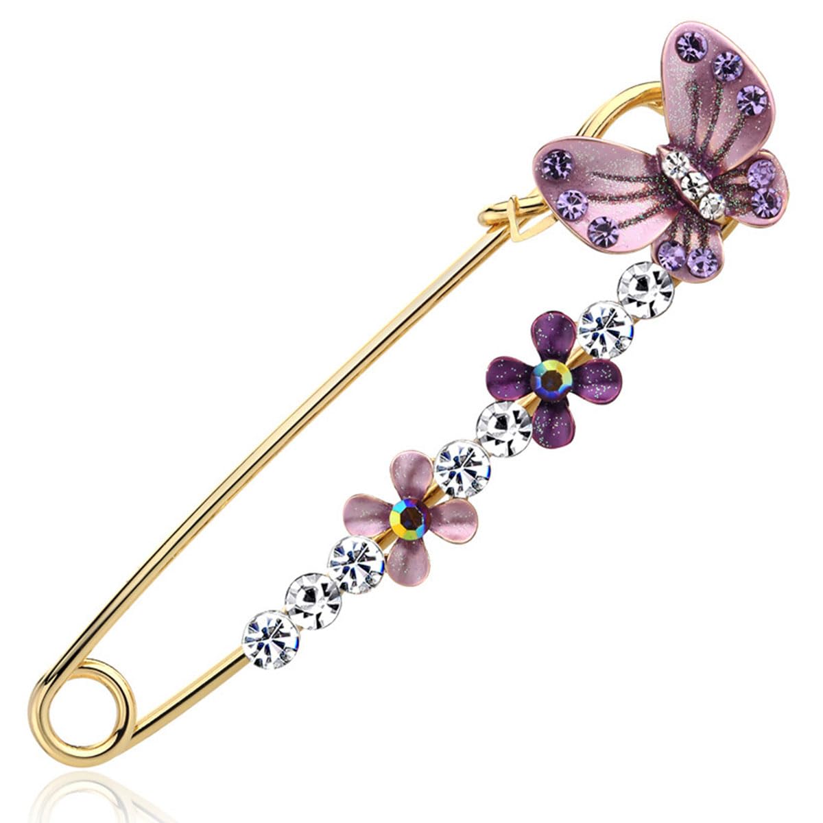 FAIRYGATE Brooch Pins Retro Crystal Rhinestone Brooches for Shirt Collar Decoration, B20 — view 51