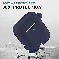 Vista 143 de Funda para AirPods Pro con kit de limpieza, funda de silicona suave para Apple AirPod Pro de 1ª/2ª generación, accesorios de funda AirPods Pro/Pro 2