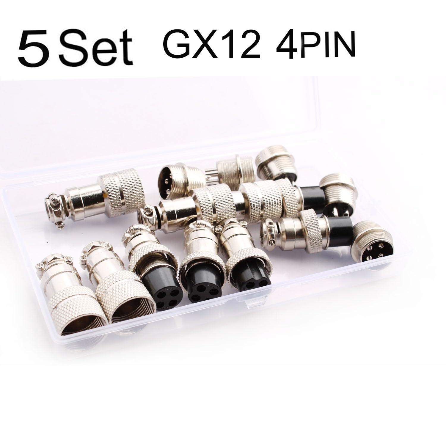 GX12-6 6 PIN Male 12mm Screw Type Panel Connector Adapter - Foto 11