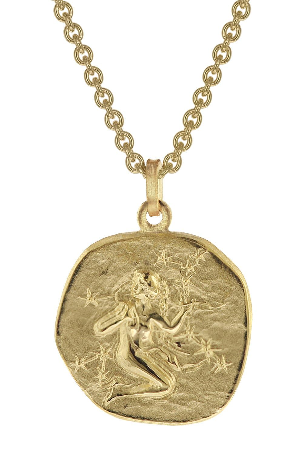 trendor Jungfrau Sternzeichen Ø 20 mm Herrenkette Gold auf Silber 39070-09
