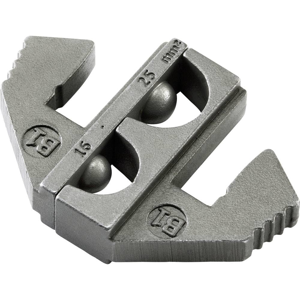 TOOLCRAFT PLE-0B1 Crimping Inserts, Uninsulated Cable lugs, Crimping Range: 16 to 25 mm², Suitable for Brand (Pliers): Tool