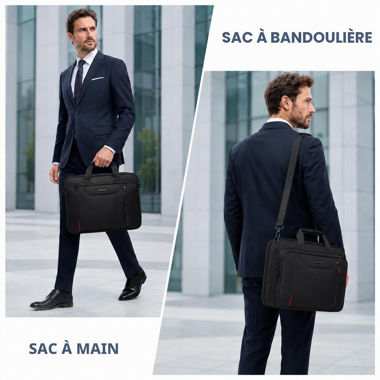 EMPSIGN Sacoche élégante pour ordinateur portable 17,3"