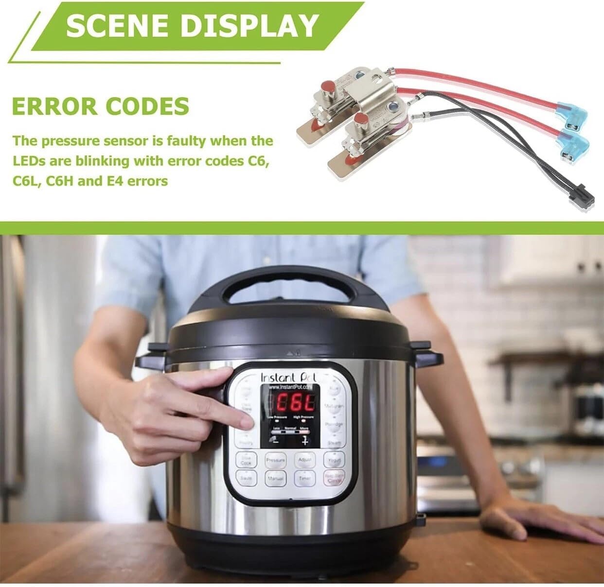 Pressure Sensor Fits for Instant Pot, Pressure Sensor or Switch Fits for Power Cooker