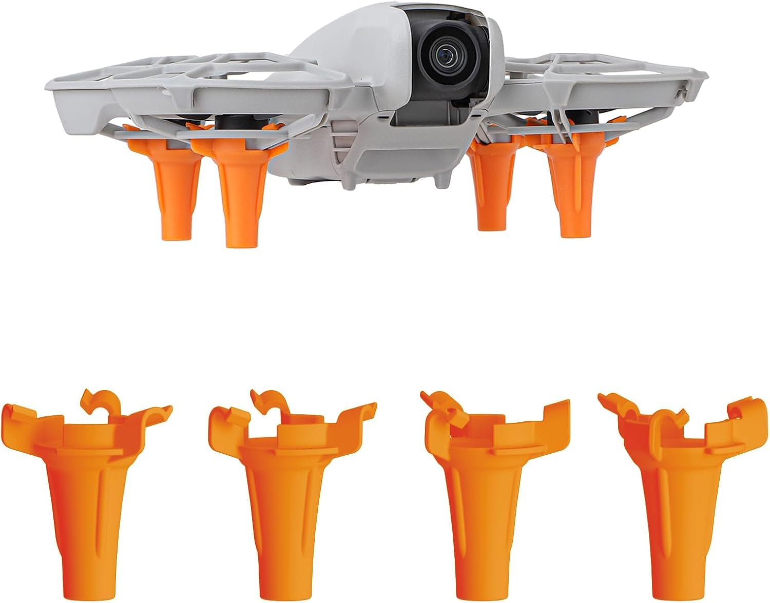 Landing Gear for DJI Neo Drone Accessories, Drone Landing Legs Quick Release Extension Gear Kit for DJI Neo Drone Protector (Orange)