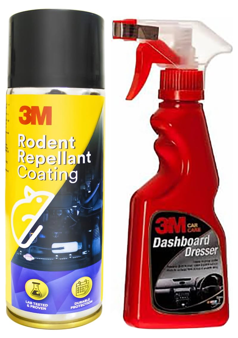 3M Rodent Repellent Coating, 250G & Car Dashboard Dresser (250 Ml) | Restore Gloss On Dashboard and Other Plastic Parts | Protection from UV Rays & Fading-image-29