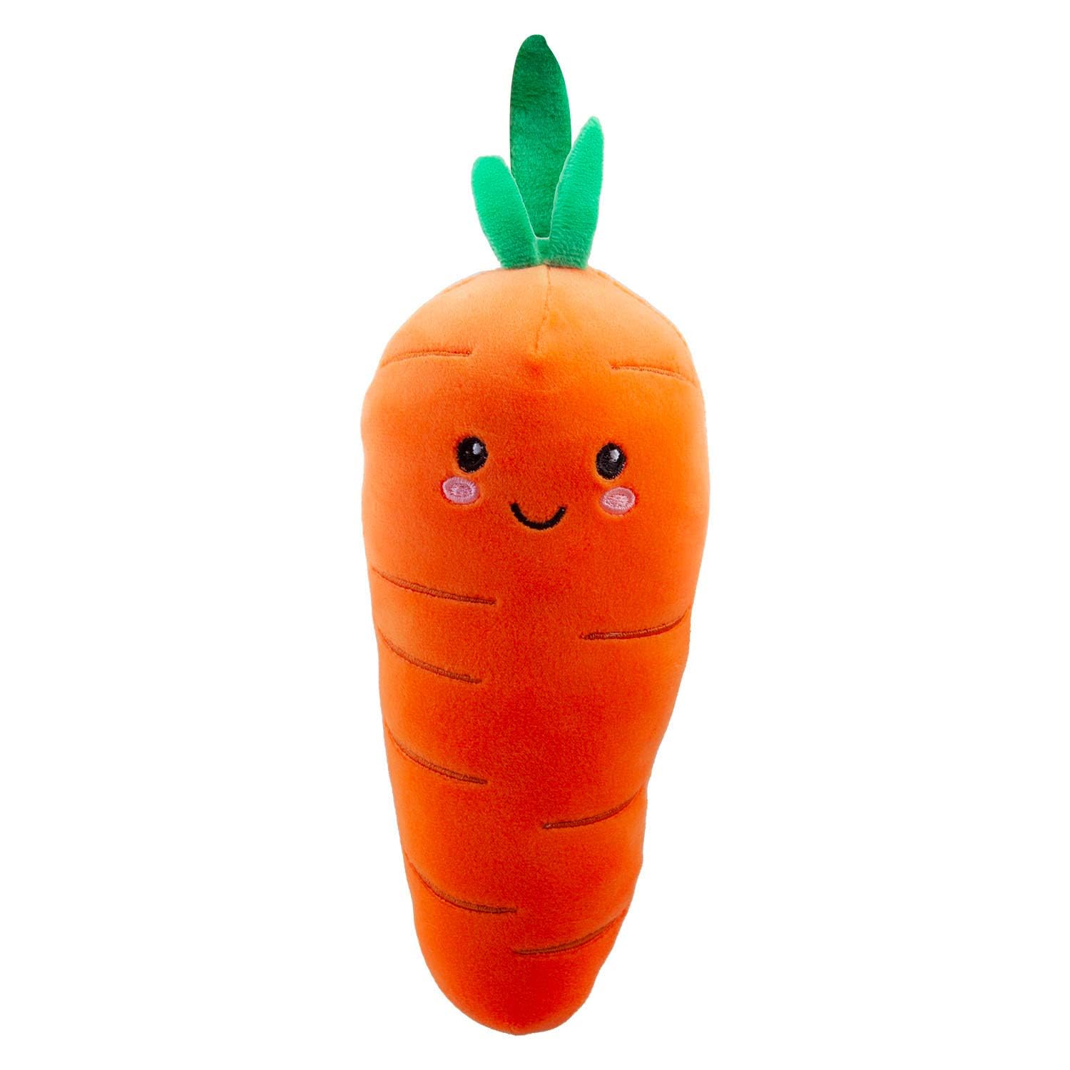 VFM - Carrot Soft Toy Food Themed Cute Plush Cuddly Yummy Soft Fluffy Stuffed Toy Plush Toy Cute Stuffed Plushie, Gifts for Birthday, Valentine's Day Christmas - 16cm Orange