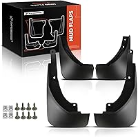 Vista 19 de A-Premium Juego de 4 unidades de guardabarros con accesorios compatibles con Ford Focus 2012-2016, Sedán, color negro, delantero izquierdo derecho