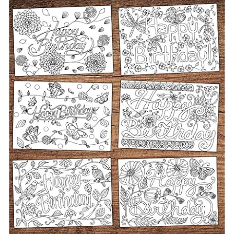 12 Adult Colouring Greeting Cards for Occasions Cover