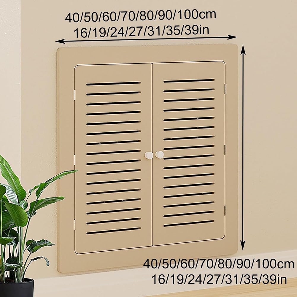 Panel De Acceso Ventilado para Paneles De Yeso, Puerta Decorativa Color Avena para Servicio Eléctrico Y De Plomería, Paneles De Acceso para Paneles De Yeso para Plomería,L70*h60cm