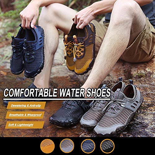 Ajcoflt Sapatos de água unisex respirável leve antiderrapante à prova de desgaste de secagem rápida