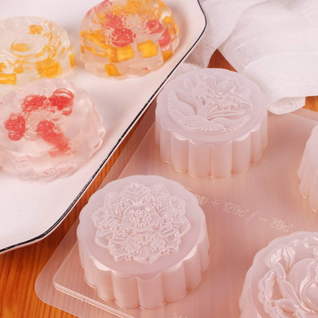 4 Cavity Fondant Cake Mold Chocolate Muffin Cupcake Tool