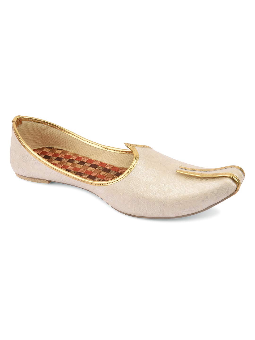 DESI COLOUR Mens Authentic Designer Off White Punjabi Jutti Mojri Nagra for Wedding, Special Occasions and Casual Wear.V45 (B08T6QJTM3) Amazon Price History, Amazon Price Tracker