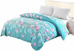 Edredom Casal Dupla Face Estampas Variadas 1 Peça em Microfibra - Floral