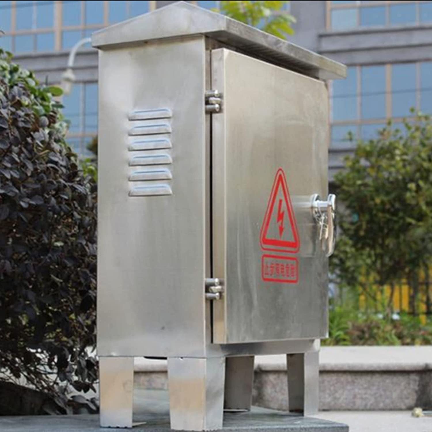 XBTGS Scatola elettrica per progetti elettrici in acciaio inossidabile resistente alle intemperie IP67, scatola di controllo durevole per elettronica, 50 x 40 x 20 cm, ideale per applicazioni esterne
