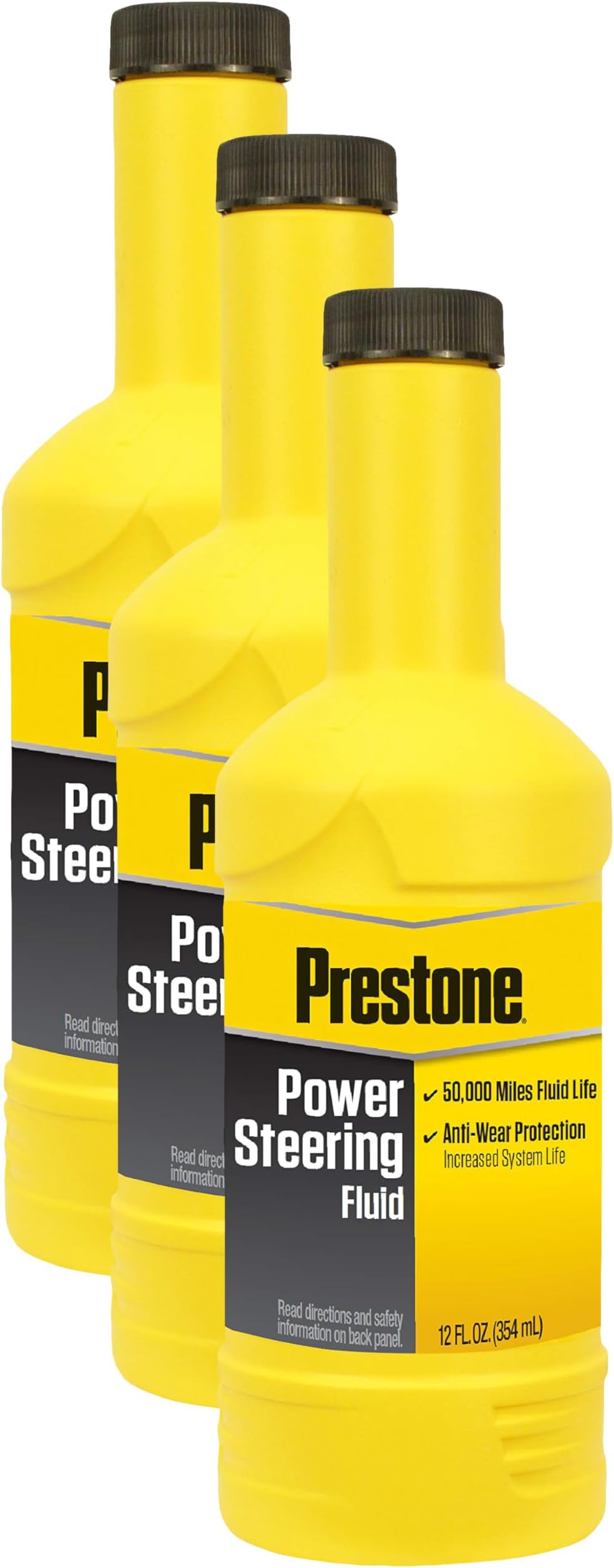 Prestone AS260 Power Steering Fluid - 12 oz. (Pack of 3)