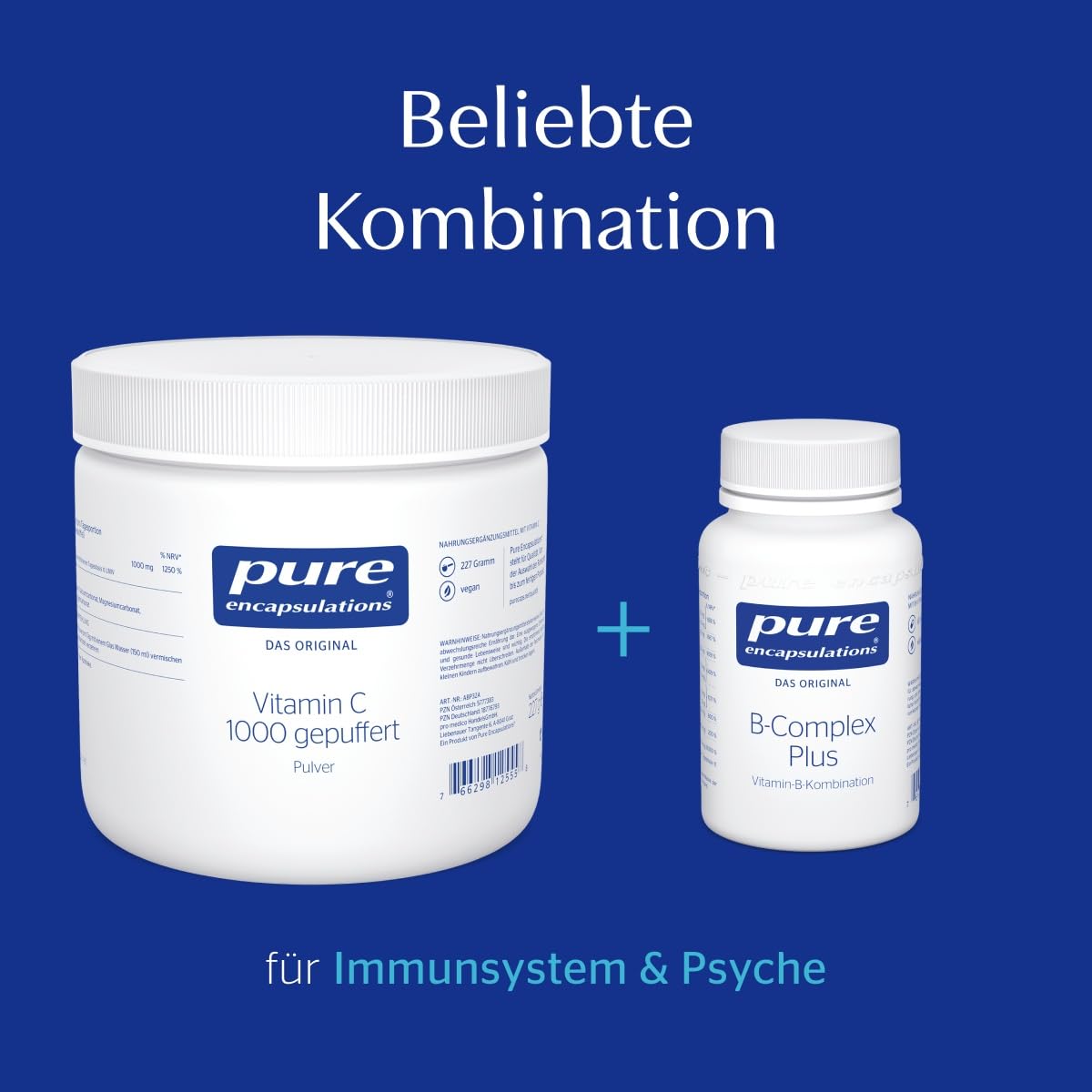 Pure Encapsulations - Vitamin C 1000 gepuffert - Hochdosiert, um das Immunsystem zu Stärken - Unterstützt normale Kollagenbildung - 227g Pulver