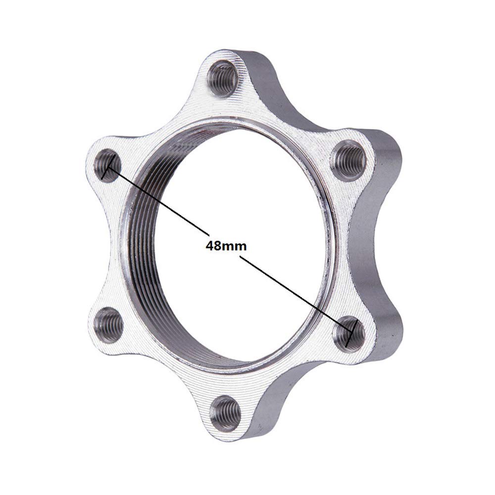 Disco Freno Bici, Mozzi Filettati da 160 Mm Per Mountain Bike Adattatore Flangia Rotore Disco Freno con 6 Bulloni