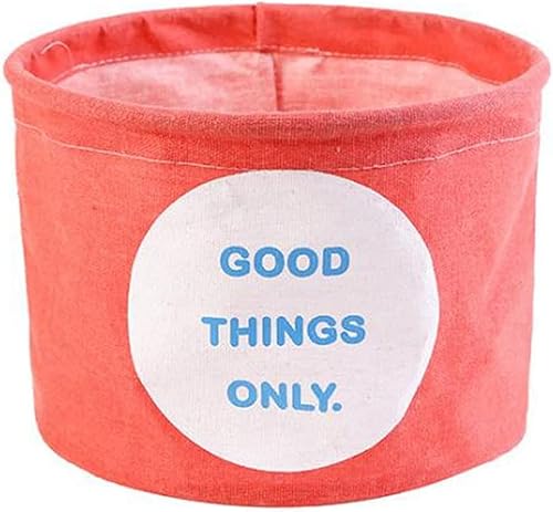 HAOKTSB Caja de almacenamiento de ropa Multifunctional Storage Basket Cotton Linen Cloth Collection Basket Waterproof Desktop Storage Basket
