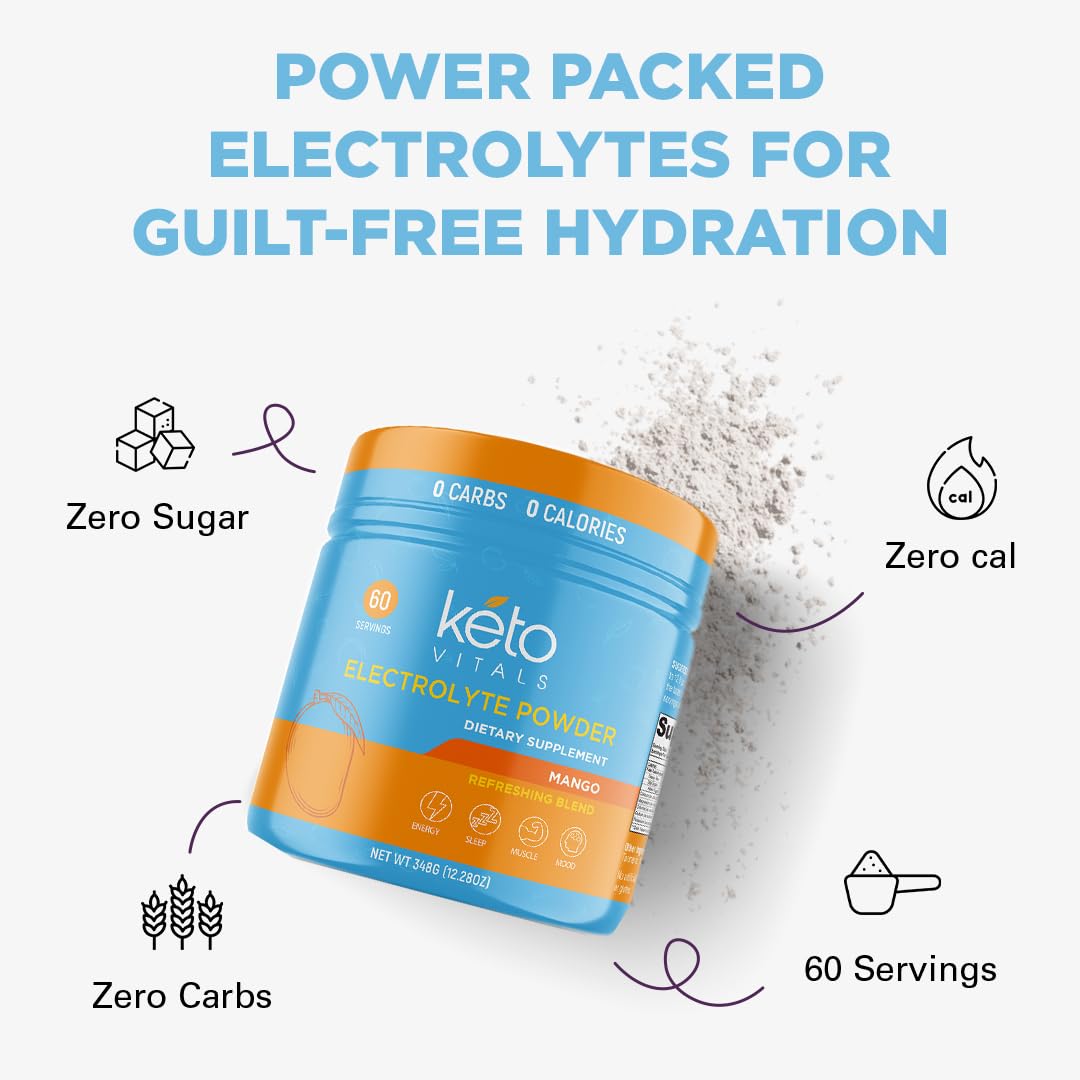 Keto Electrolytes Powder - Sugar Free Electrolytes - 60 Servings — Amazon image 6