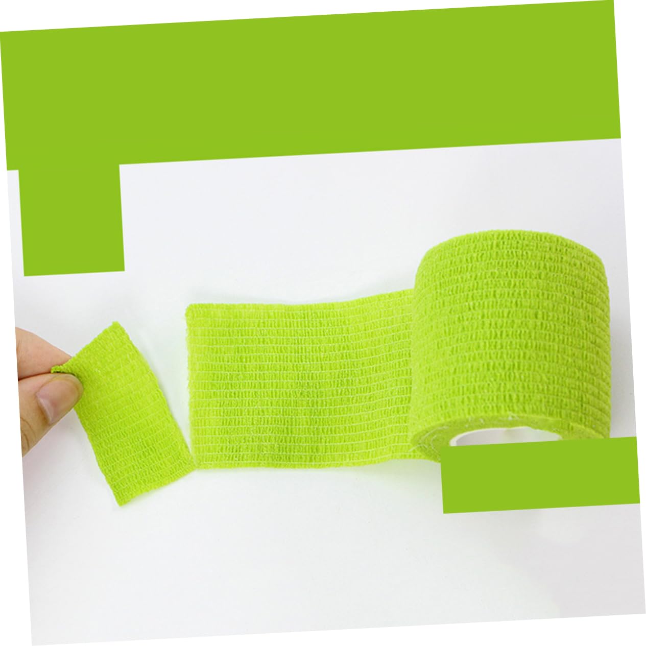 NOLITOY Compression Bandas Elasticas para Ejercicio Elastic Self-Adherent Tape Elastic Sport Tape Tape Gauze Tape Bat Grip Tape White Out Tape Green