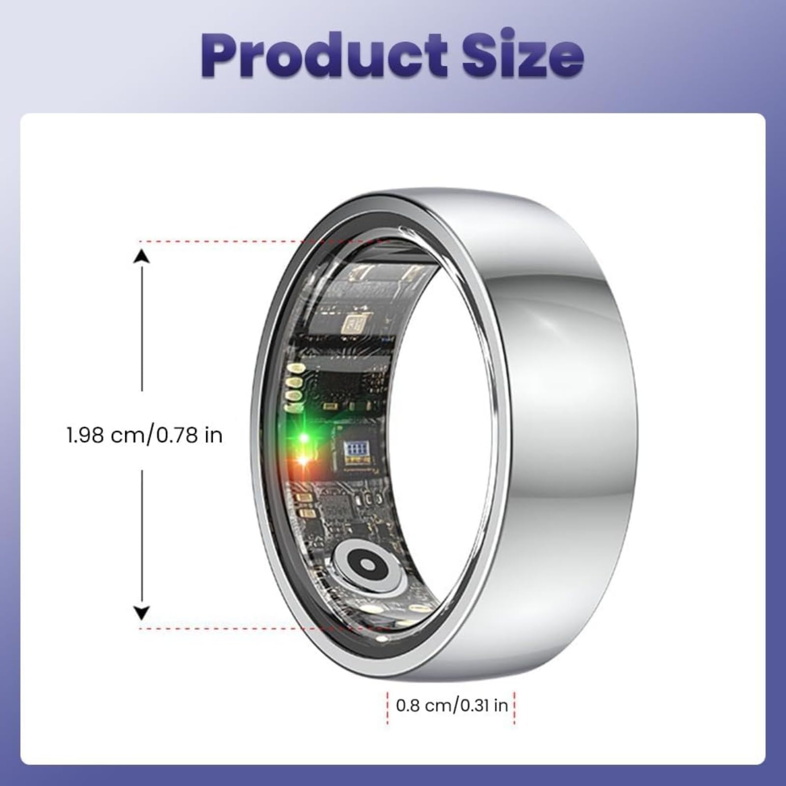 Bague Connectée Femme Bague Intelligente De Santé Et De Fitness, Application IOS Android - Chine Anneaux Hommes Et Sport Tracking Ring Prix Analyse Sommeil