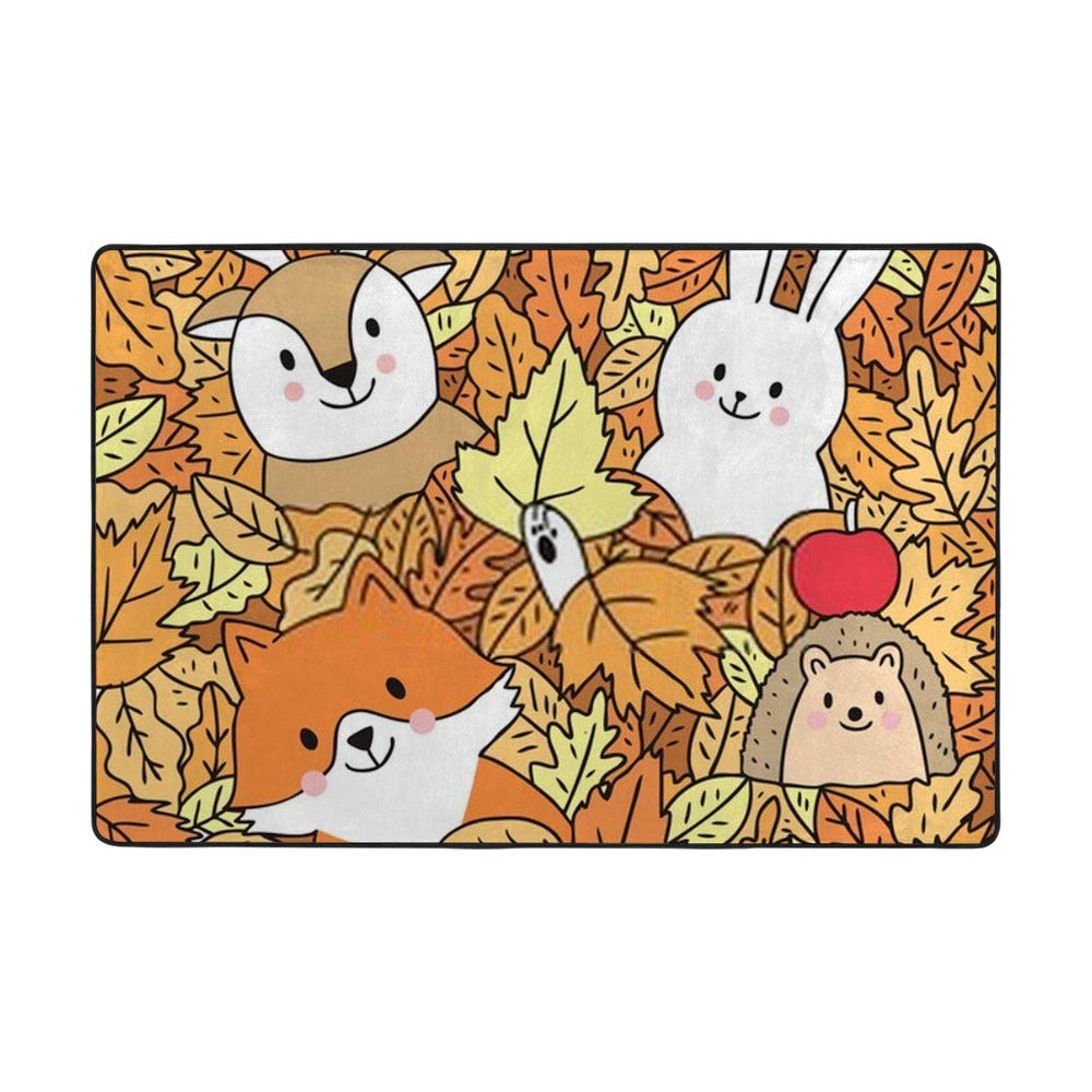 Tapis de dessin anime en velours corail anti-sol froid pour grand salon et chambre 160x122