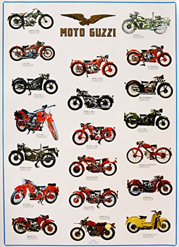 Poster monotematico dedicato alle Moto Guzzi storiche