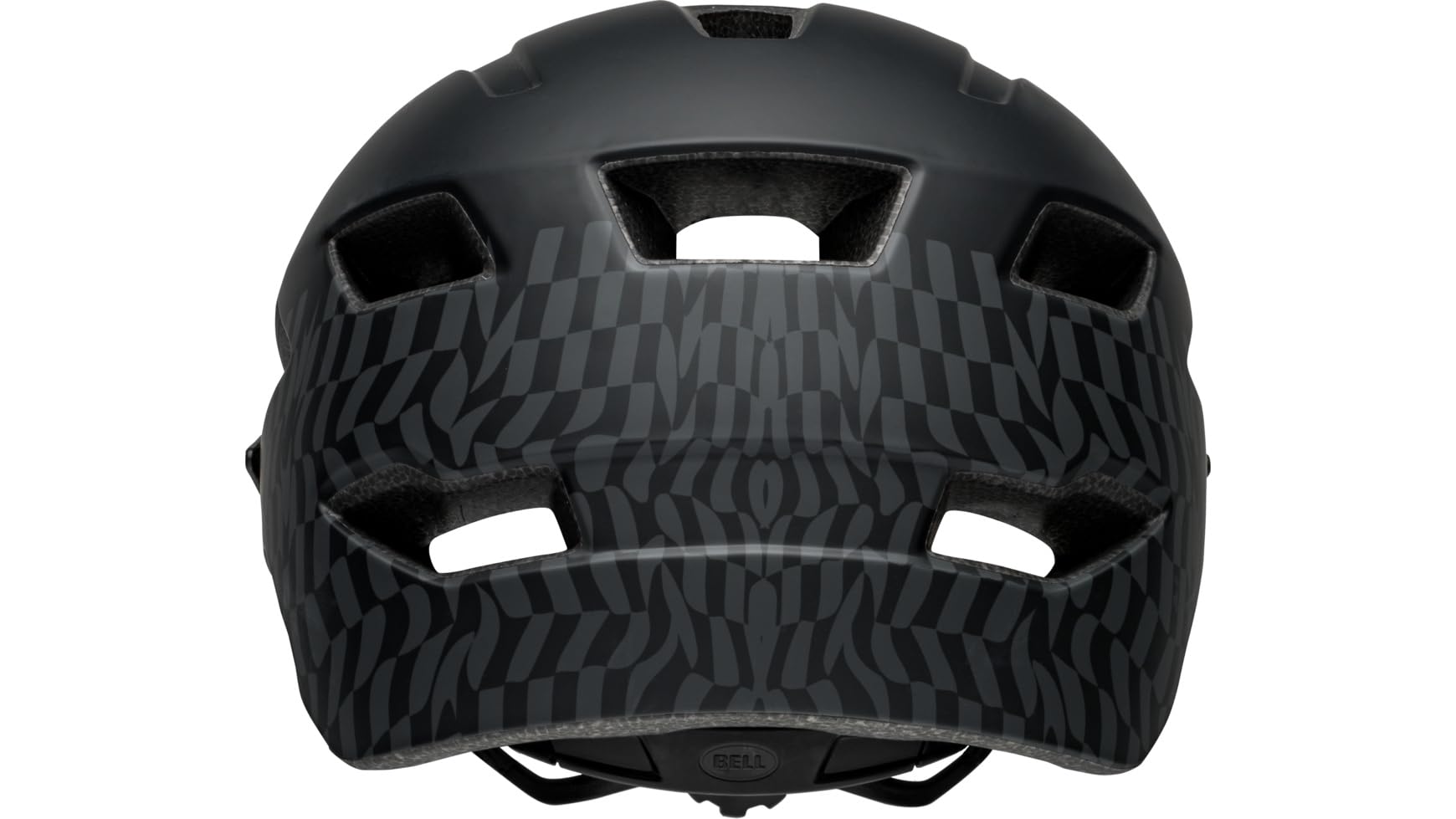 Bell Sidetrack Child młodzieżowy kask rowerowy, uniseks, matowy czarny wavy checks, rozmiar uniwersalny