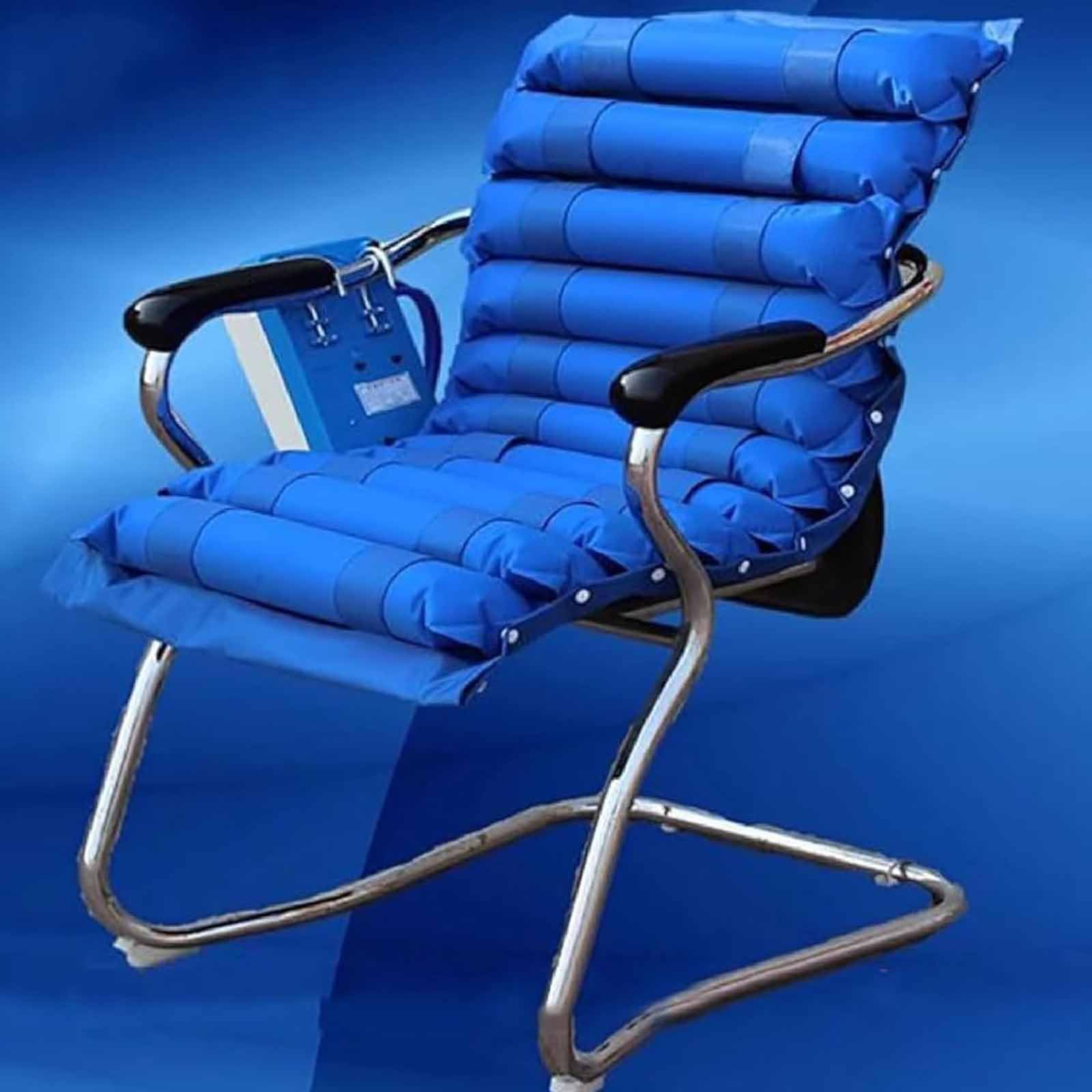 MObyat Cojín Asiento Inflable Eléctrico, Cojín Aire Presión Alterna con Bomba+11 Bandas Gas, Alivio Presión, para Silla De Ruedas, Previene Escaras En Encamados
