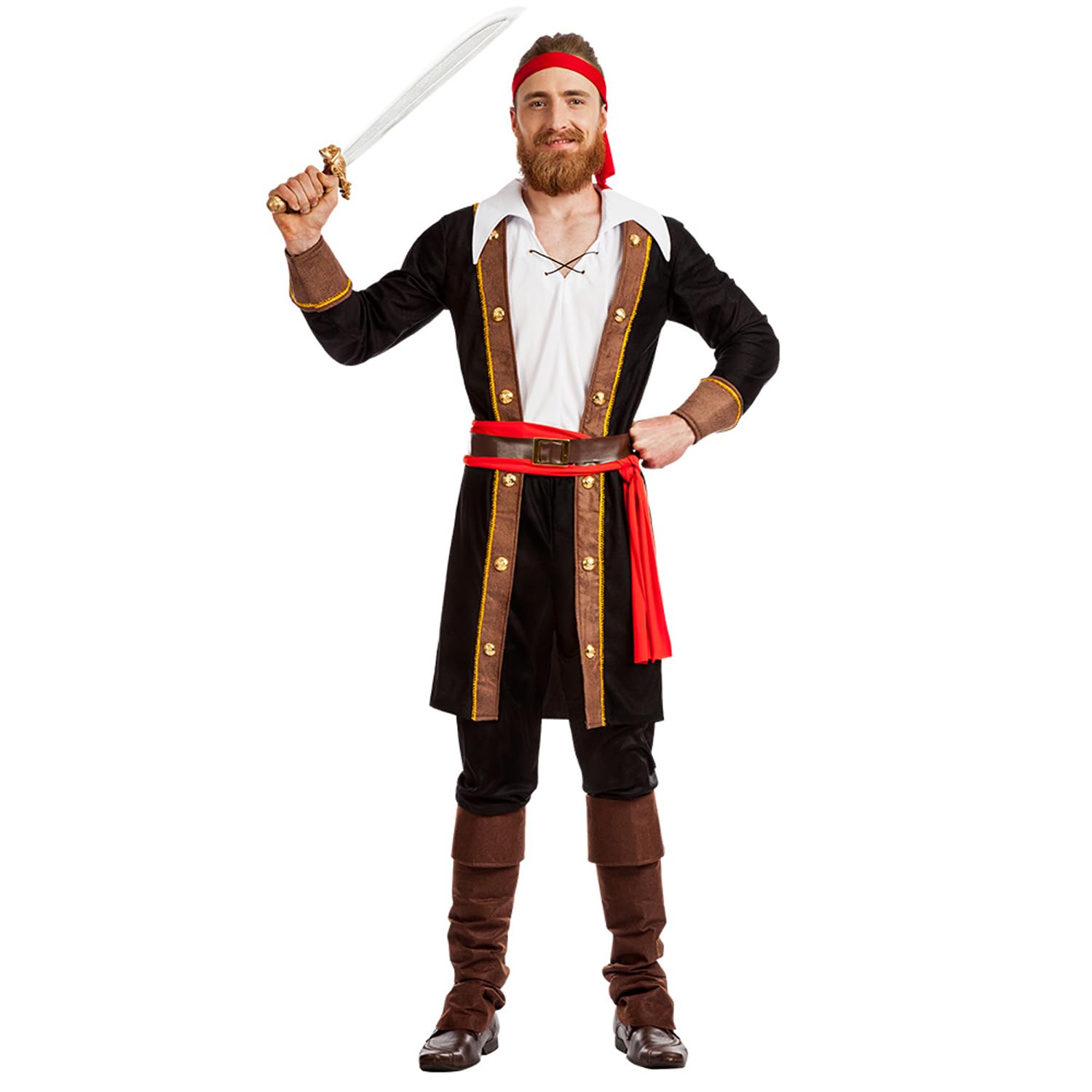 Boland 83898 Adult Pirate Bryan Costume, Multicoloured, XL